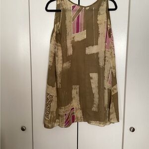 Light batik Sleeveless Top